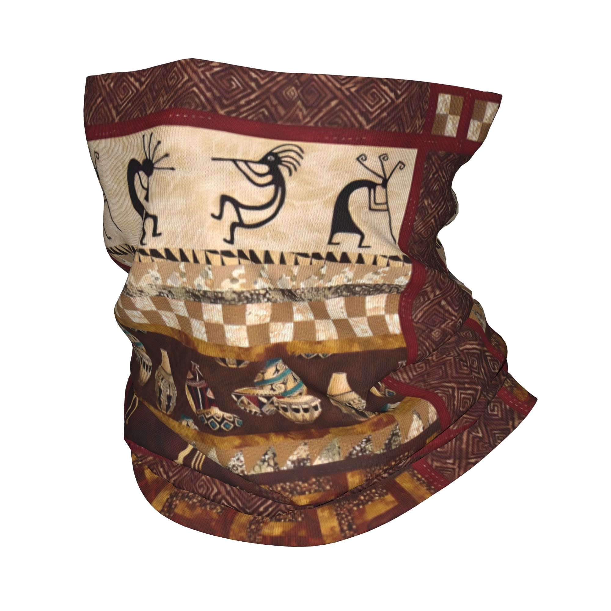 Ethnic Fashion Design - Aangepaste Kokopelli Winter Hoofdband Nekwarmer Mannen