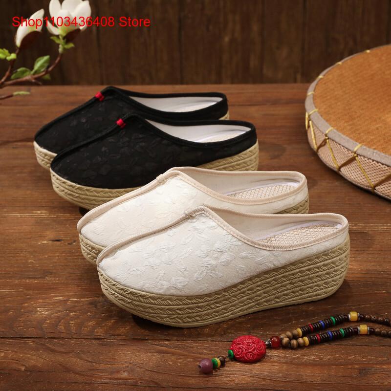 New Ethnic Fashion - Nieuwe stijl slippers, lichtgewicht, dikke zool,