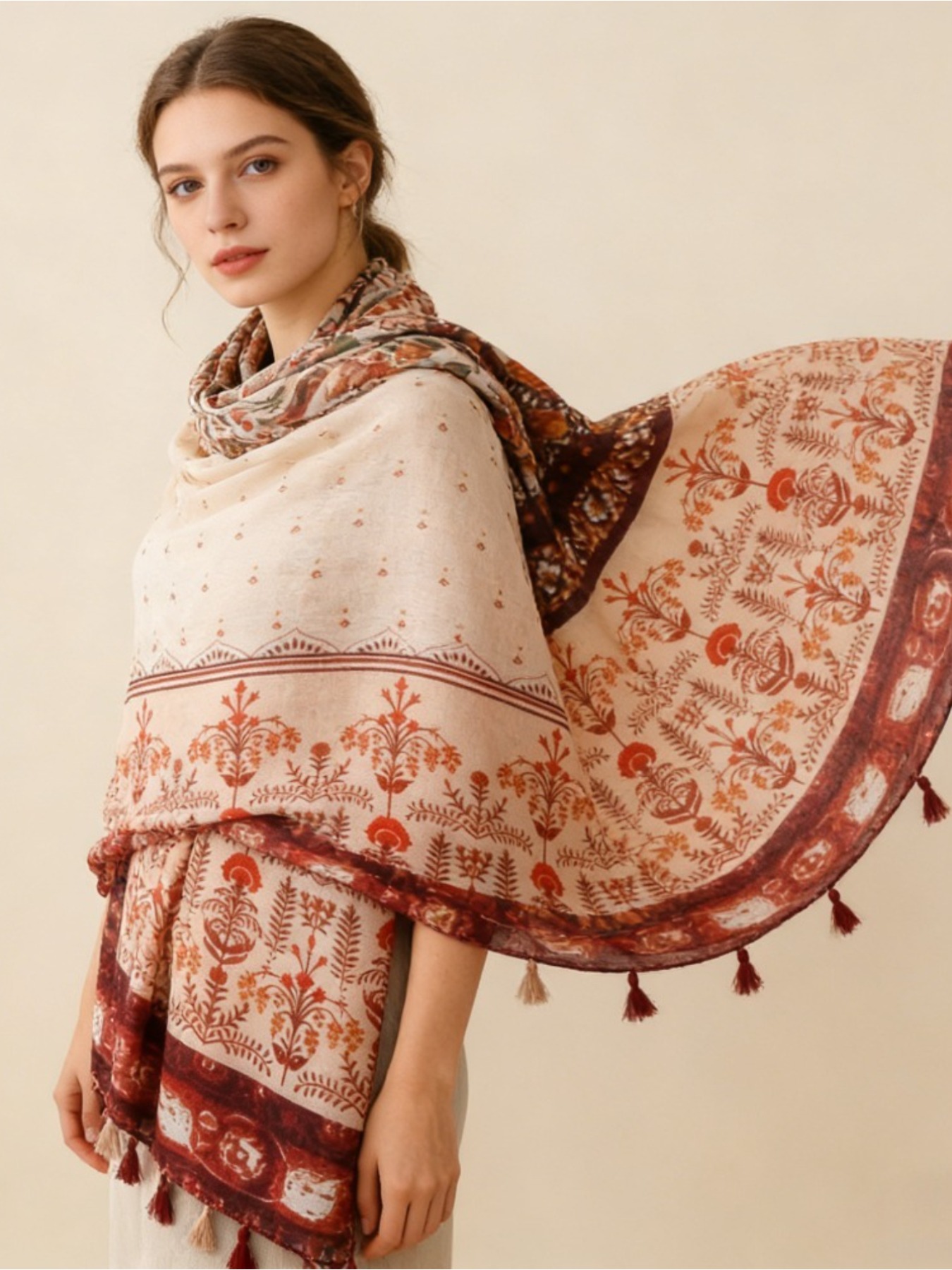 1Pc Franse retro print sfeer k - Go Ethnic Fashion recensie en prijs