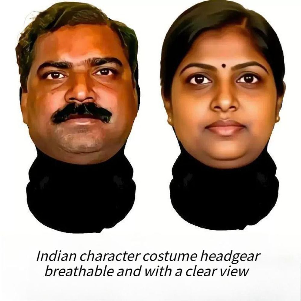 Grappig masker in Indiase stij - Ethnic Fashion India recensie en prijs